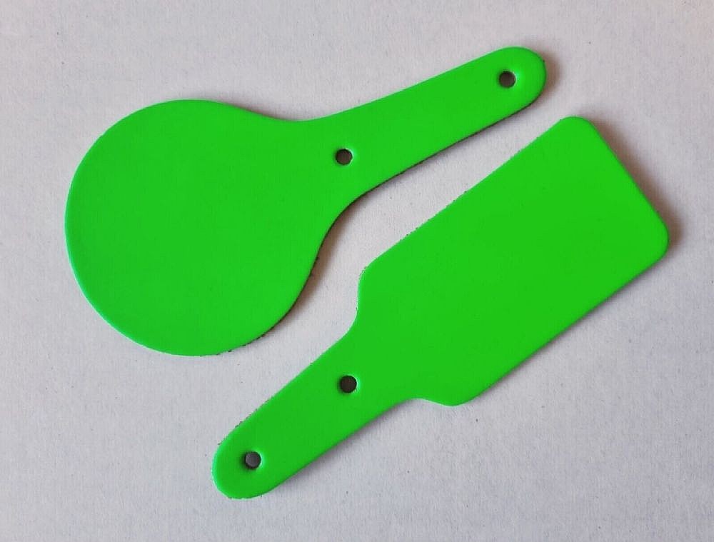 Key Fob - Rectangular - Fluor.Green